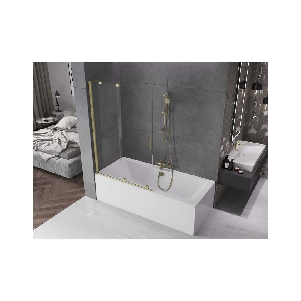 Cabină de duș dreptunghiulară Gelco Spirit cromată 100x90